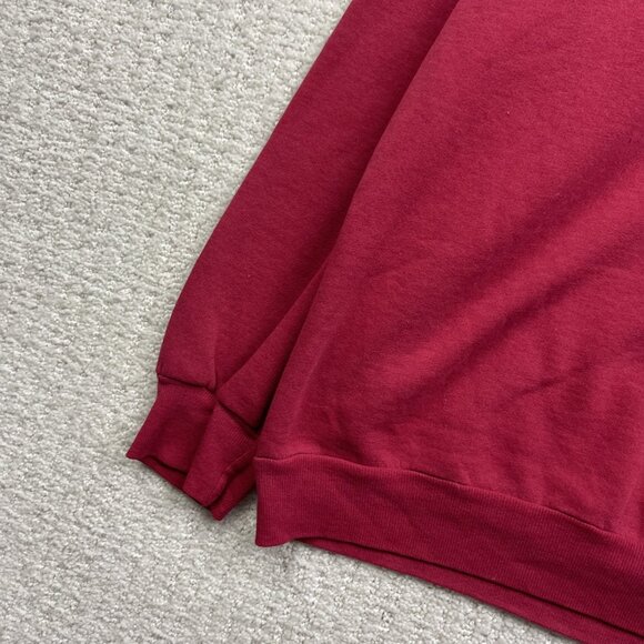 VTG Mountain Ridge Sweatshirt Bear Graphic Red Mock Neck Men Men L Canada Made - Picture 5 of 14